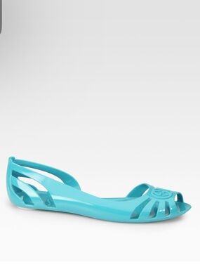 Gucci authentic Turquoise Jelly Flat Sandal for beach size 36 size 6